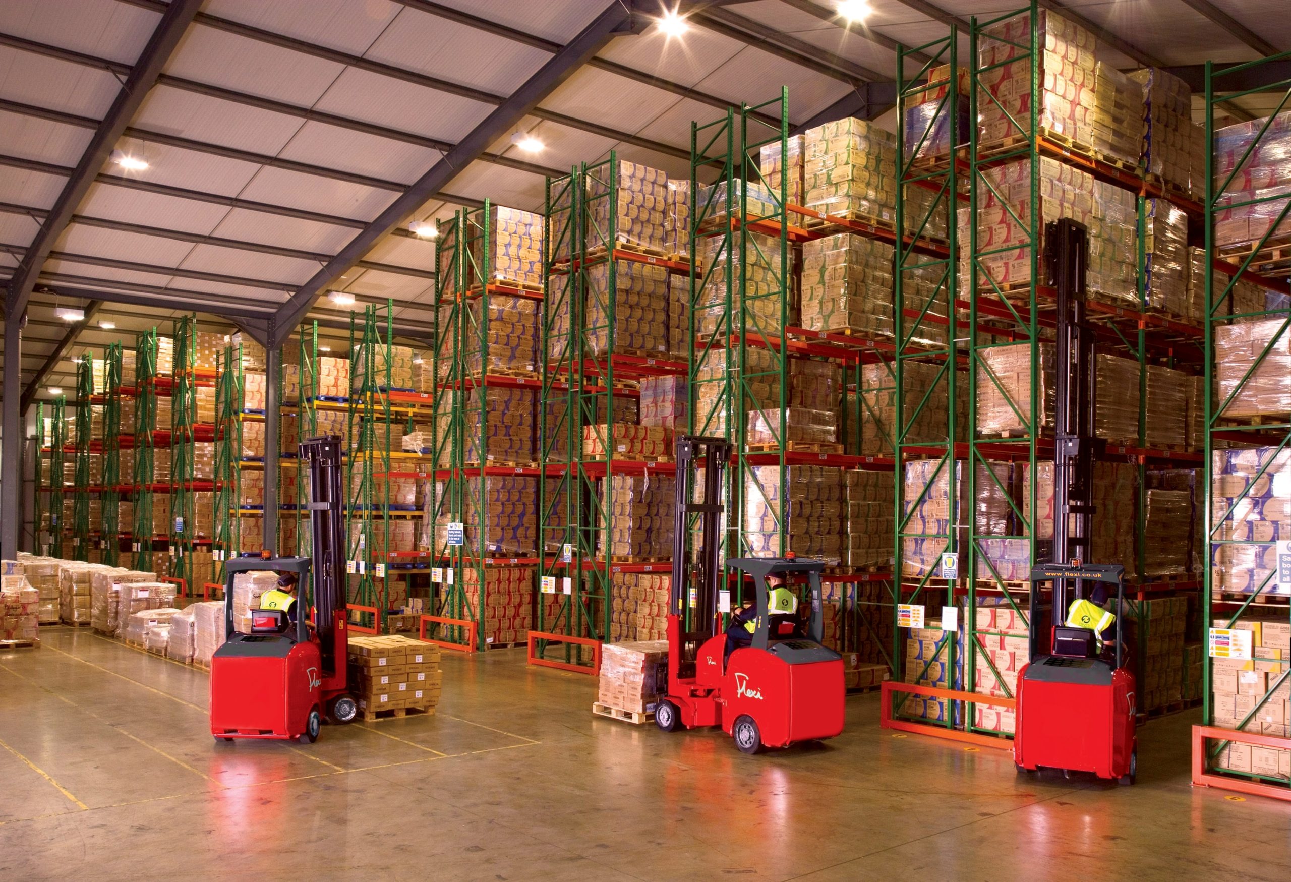 Flexi forklift trucks Warehouse